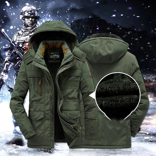Herre-vinterjakke med fleece-for – Leventis