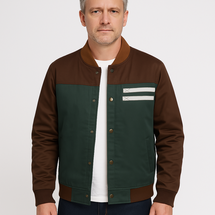 Lettherrens bomber overgangsjakke i vintage-look - Adrian