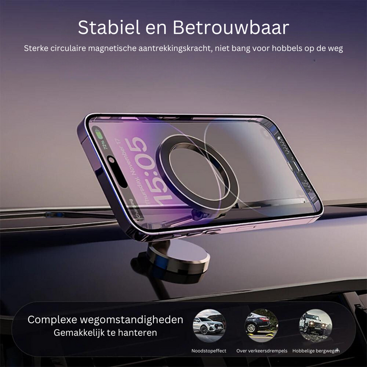 Magnetisk telefonholder med metalbund – GripMount (1+1 GRATIS)