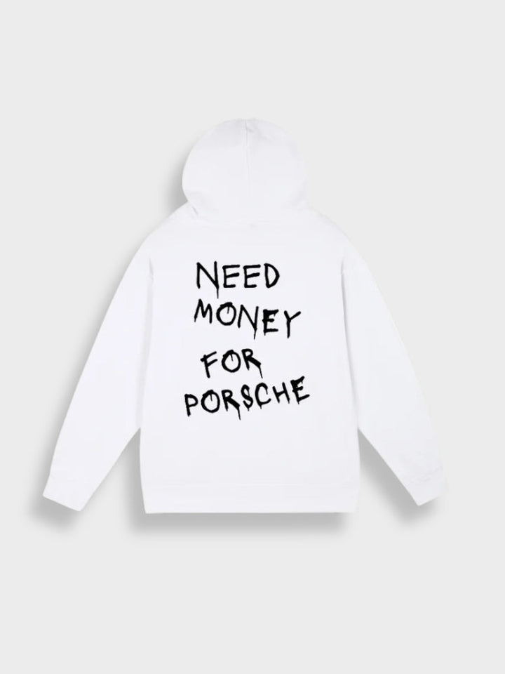 Oversized herre-hoodie med print - Noah