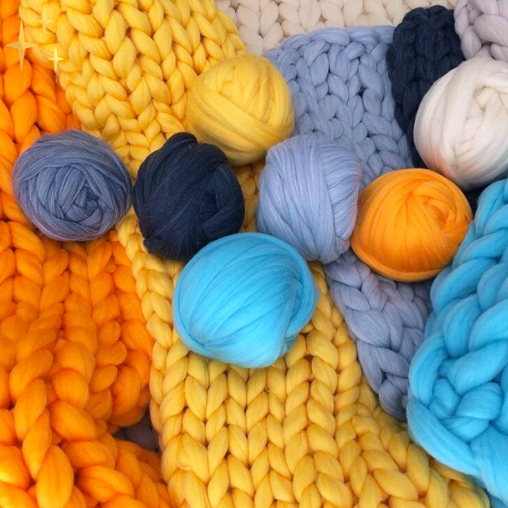 1000 gram XXL chunky strikkegarn - LuxaWool