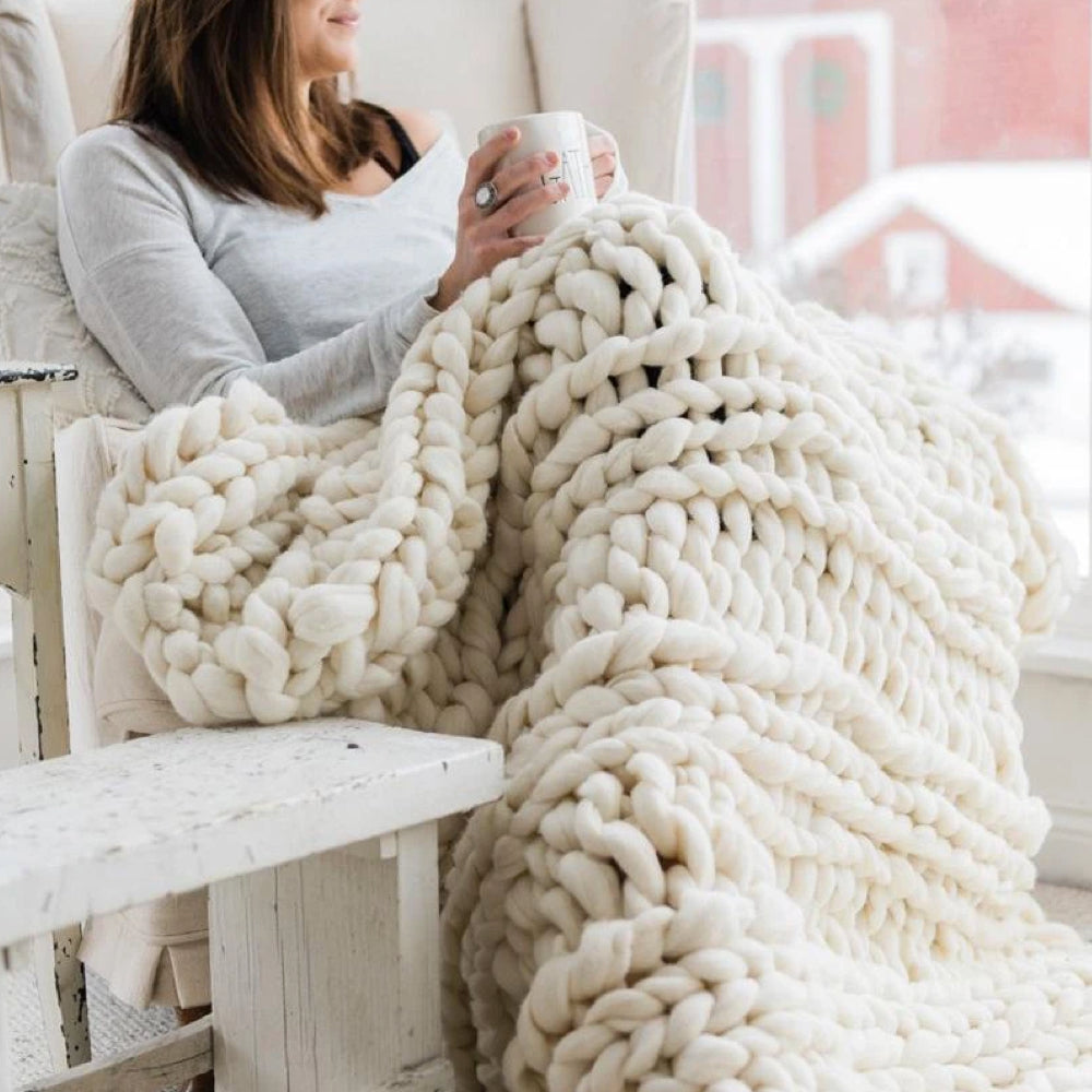 1000 gram XXL chunky strikkegarn - LuxaWool