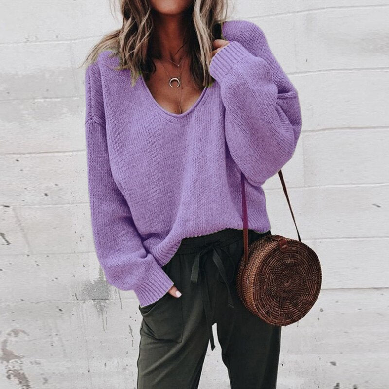 Strikket Oversized Damesweater - Aurora
