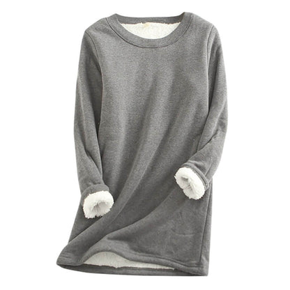 Dame-vinterfleecepullover med for – Mira